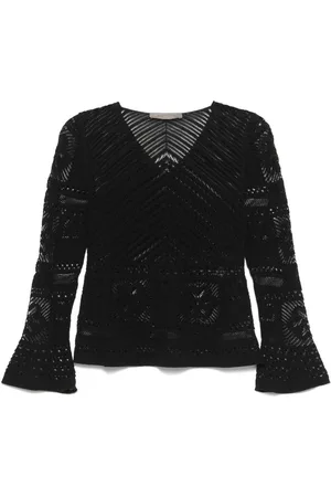 D.EXTERIOR | Maglia in misto cotone con maniche svasate | female | | M