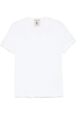 SEMICOUTURE | T-shirt con lino bianca | female | | 38