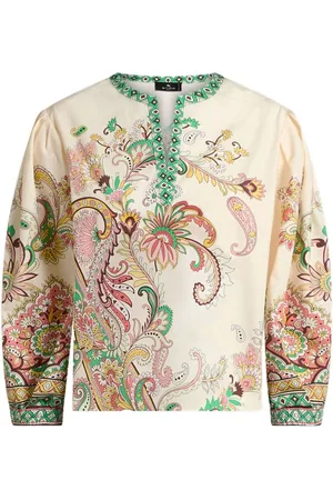 Etro | Blusa in cotone con stampa paisley | female | | 40