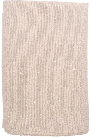 Brunello Cucinelli | Sciarpa in cashmere e seta con paillettes | female | | UNI