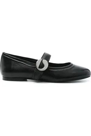 COPERNI | Ballerine in pelle di vitello nere con chiusura con fibbia logata | female | | 36