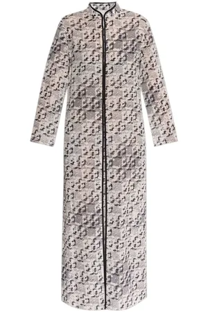 Tory Burch | Caftano in misto seta con motivo color avorio | female | | L