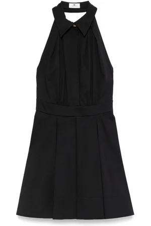 Elisabetta Franchi | Abito corto in misto cotone con scollo all