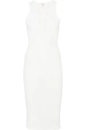 Elisabetta Franchi | Abito midi con dettaglio incrociato sul petto | female | | 40