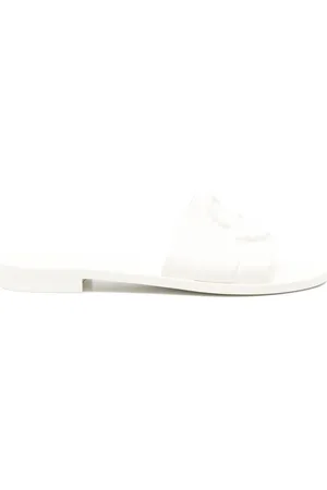 Moncler | Ciabatte bianche con logo | female | | 35