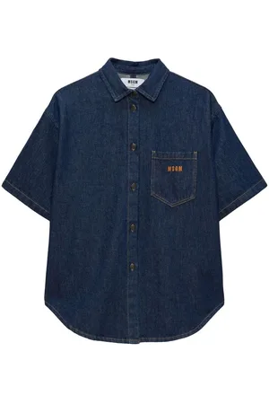 Msgm | Camicia in cotone navy | female | | 40
