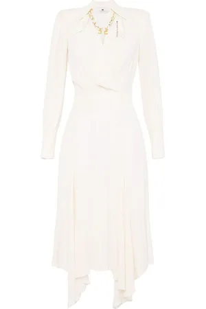 Elisabetta Franchi | Abito midi color crema | female | | 44