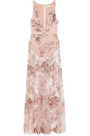 Elisabetta Franchi | Abito lungo con paillettes | female | | 38