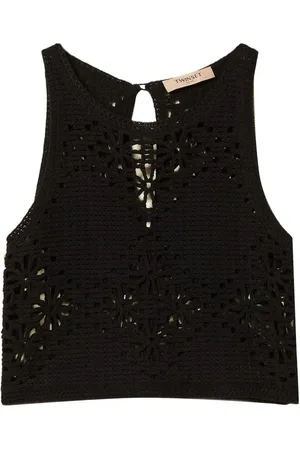 Twin-Set | Top in cotone ricamato | female | | M