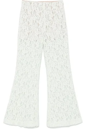 Twin-Set | Pantaloni in pizzo chiaro | female | | 40