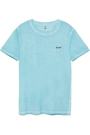 Moschino | T-shirt in cotone celeste | male | | L