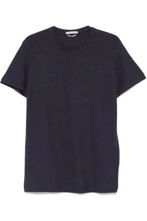 D.A. Daniele Alessandrini | T-shirt in misto lino navy | male | | L