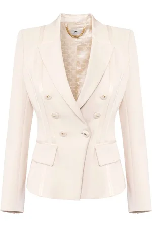 Elisabetta Franchi | Blazer in crêpe color burro | female | | 42