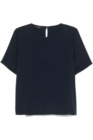 SEVENTY BY SERGIO TEGON | Blusa navy a maniche corte | female | | 44