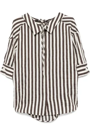 SEVENTY BY SERGIO TEGON | Camicia a righe con allacciatura frontale con lacci | female | | S