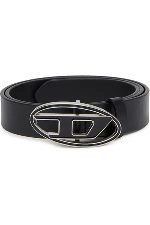 Diesel | Cintura nera con fibbia logo ovale | female | | 90