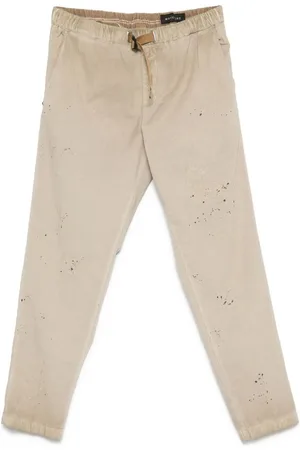 White Sand | Pantaloni in cotone e lino con cintura | male | | 46