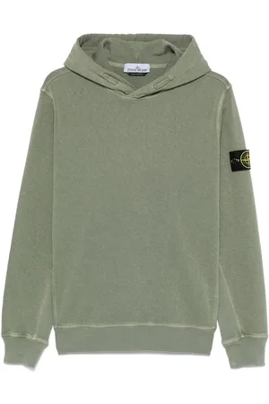 Stone Island | Felpa con cappuccio in cotone muschio con logo | male | | L