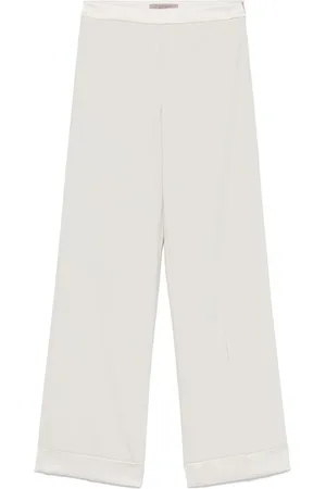 D.EXTERIOR | Pantaloni chiaro con orlo con risvolto | female | | 42