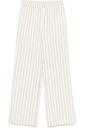 SEVENTY BY SERGIO TEGON | Pantalone gessato con elastico in vita | female | | 40