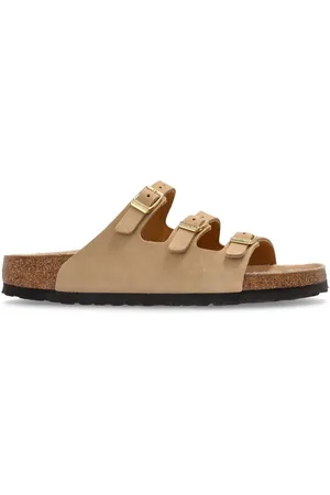 Birkenstock | Ciabatta "Florida" in pelle color cuoio | female | | 37