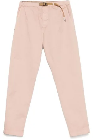 White Sand | Pantaloni in cotone con cintura beige e elastico | male | | 48