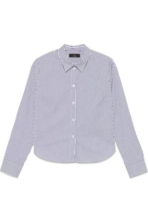 Peuterey | Camicia bianca e blu lunghe e motivo a righe | female | | L
