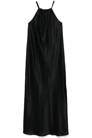 ANTONELLI | Abito midi in seta nera | female | | 40