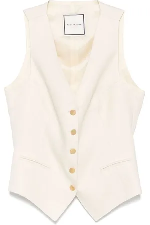TAGLIATORE | Gilet in lino chiaro | female | | 44