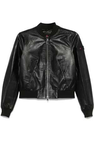 Peuterey | Giacca in pelle di vitello nera | female | | 40
