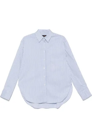 Peuterey | Camicia bianca e blu con motivo a righe | female | | S