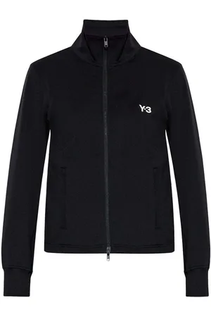 Y-3 | Felpa nera con chiusura a zip | female | | L