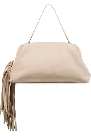 Serafini | Borsa a tracolla in pelle di vitello con dettagli frangia | female | | UNI