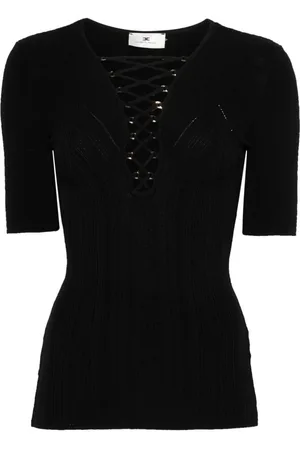 Elisabetta Franchi | Top con dettaglio incrociato sul petto | female | | 40