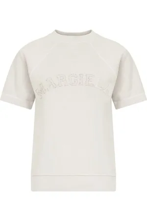 Maison Margiela | Felpa color panna in cotone | female | | L