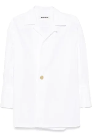 DARKPARK | Camicia bianca in cotone con dettaglio bottone | female | | S