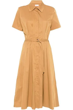 Liu Jo | Abito chemisier midi color cammello | female | | 40
