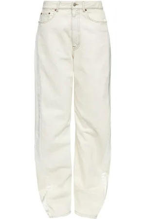 Maison Margiela | Jeans bianchi avorio in cotone | female | | 27