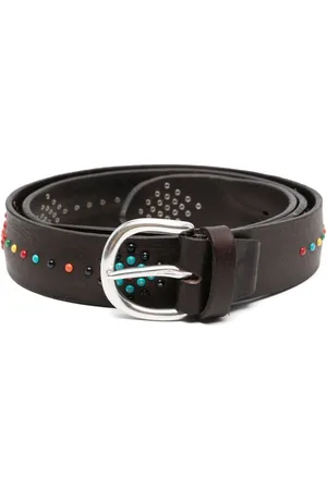 Alberto Luti | Cintura in pelle di vitello con dettagli colorati | male | | 95