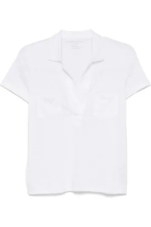 Majestic | Polo bianca in lino | female | | 1