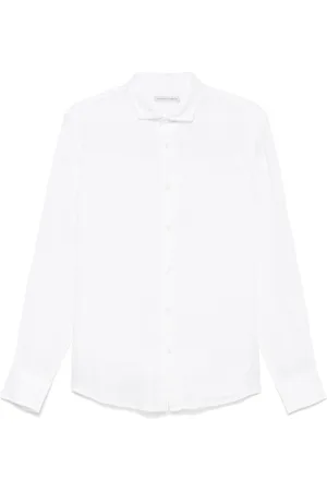 D.A. Daniele Alessandrini | Camicia classica bianca in lino | male | | L