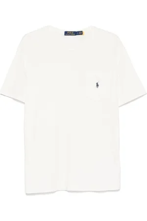 Ralph Lauren | T-shirt in cotone e lino con taschino e logo sul petto | male | | L
