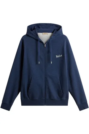 Woolrich | Felpa con cappuccio in cotone navy | male | | L