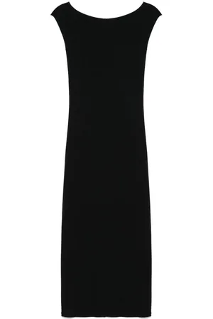 Majestic | Abito midi grigio con spacco posteriore | female | | 1