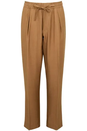 OFFICINA 36 | Pantalone color cammello con coulisse in vita | male | | 44