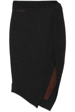 The Attico | Gonna midi asimmetrica in cotone | female | | 40