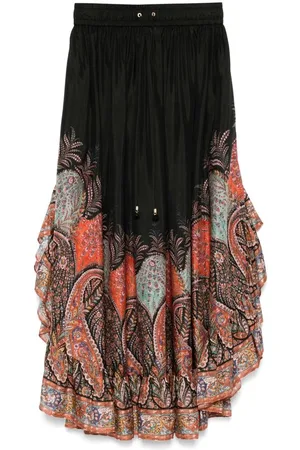 ZIMMERMANN | Maxi gonna in seta con volant Rhiannon | female | | 1