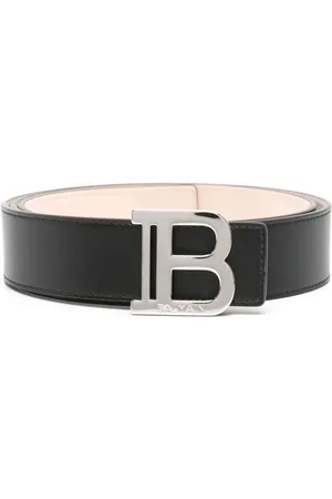Balmain | Cintura in pelle con fibbia dorata | male | | 100