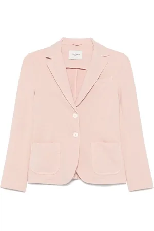 Circolo | Blazer monopetto in misto cotone chiaro | female | | 40