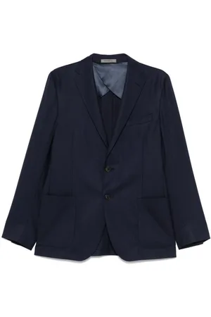 corneliani | Blazer monopetto in lana vergine navy | male | | 50